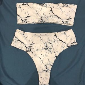 Two Piece High Waisted Bathing Suit